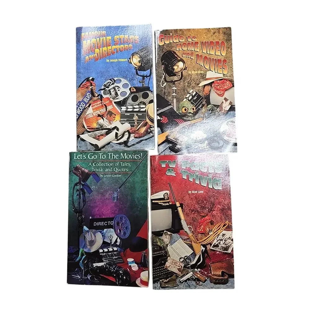 Lot of‎ 4 Vintage 1992 Great Movies Stewart, Reed, Lane & Gordon Paperback Books